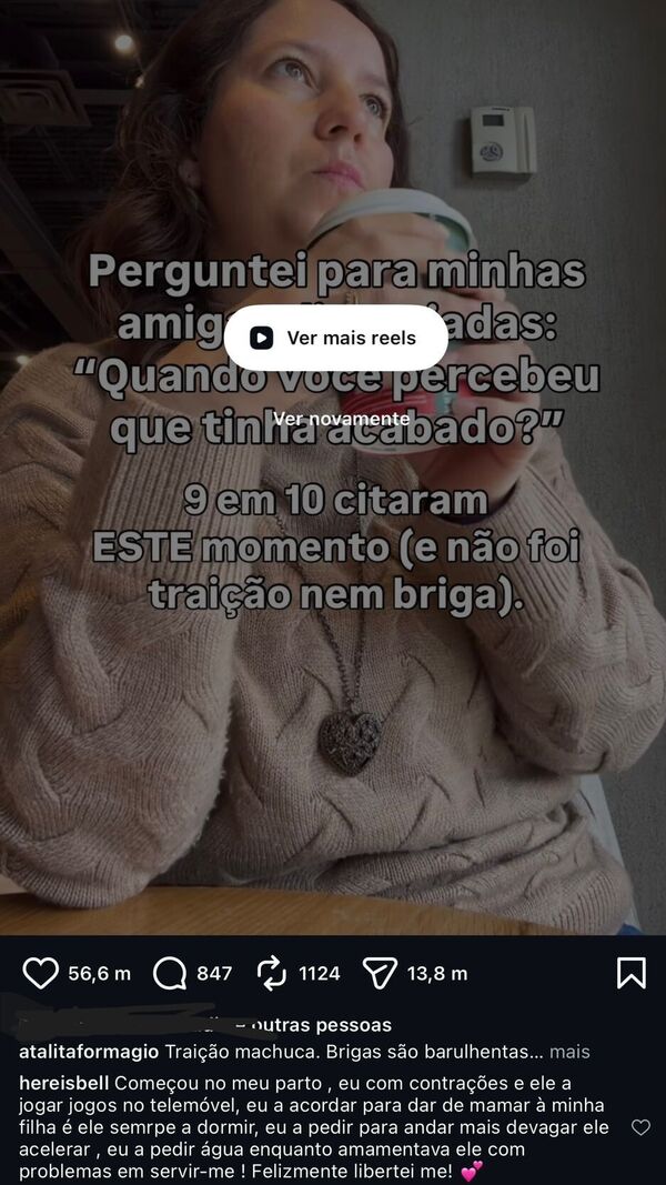 Maria Sampaio fala dos motivos da separação de Gonçalo Cabral
