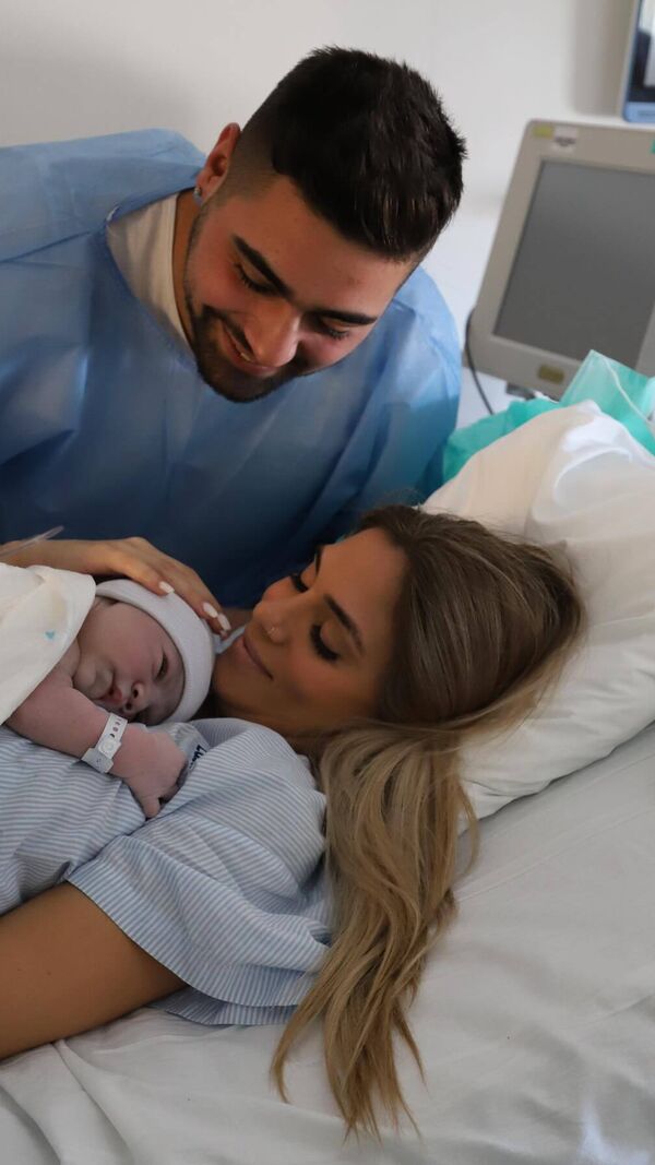 A fotografia original de Daniel Gregório com Liliana Filipa