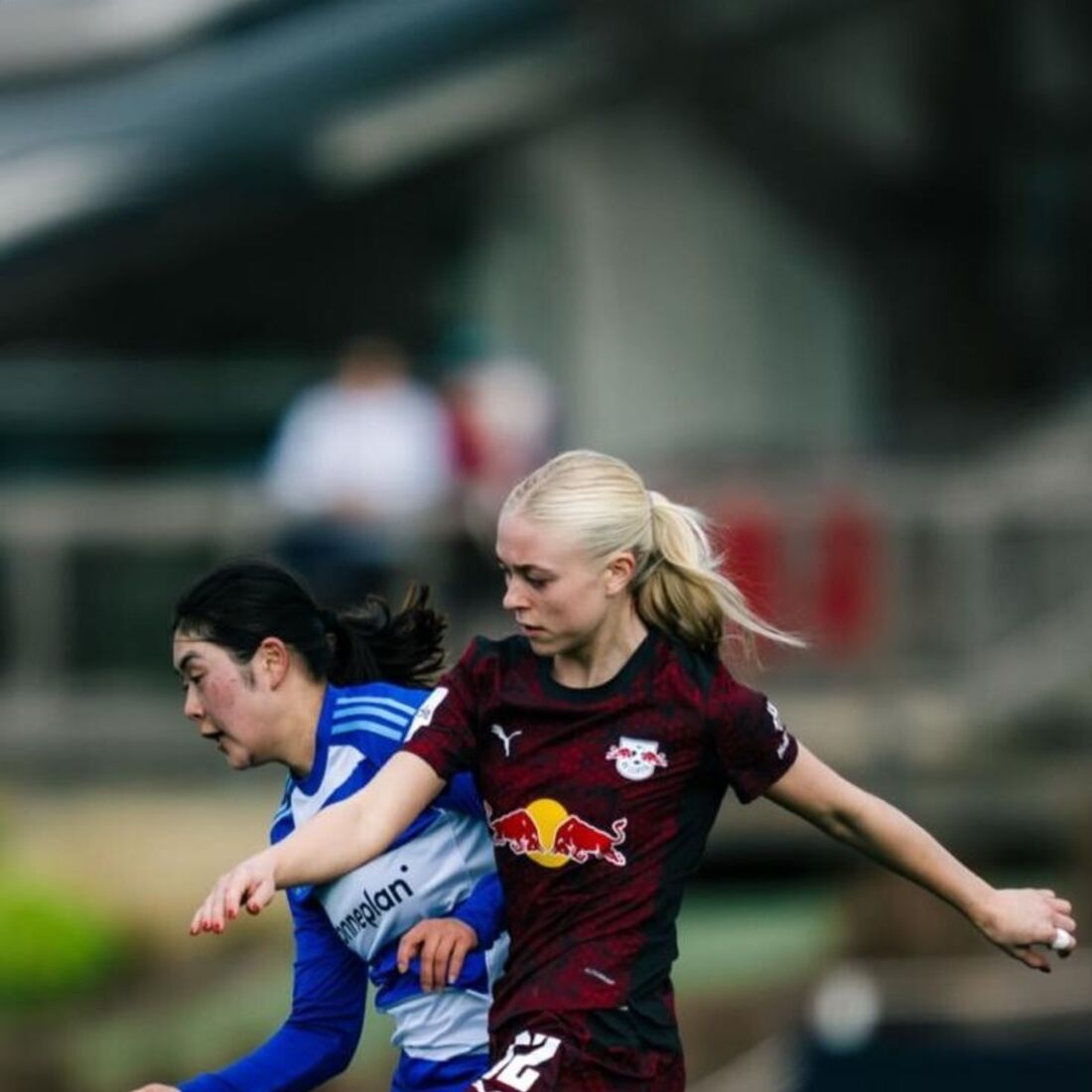 Emma Jensen no jogo do Leipzig