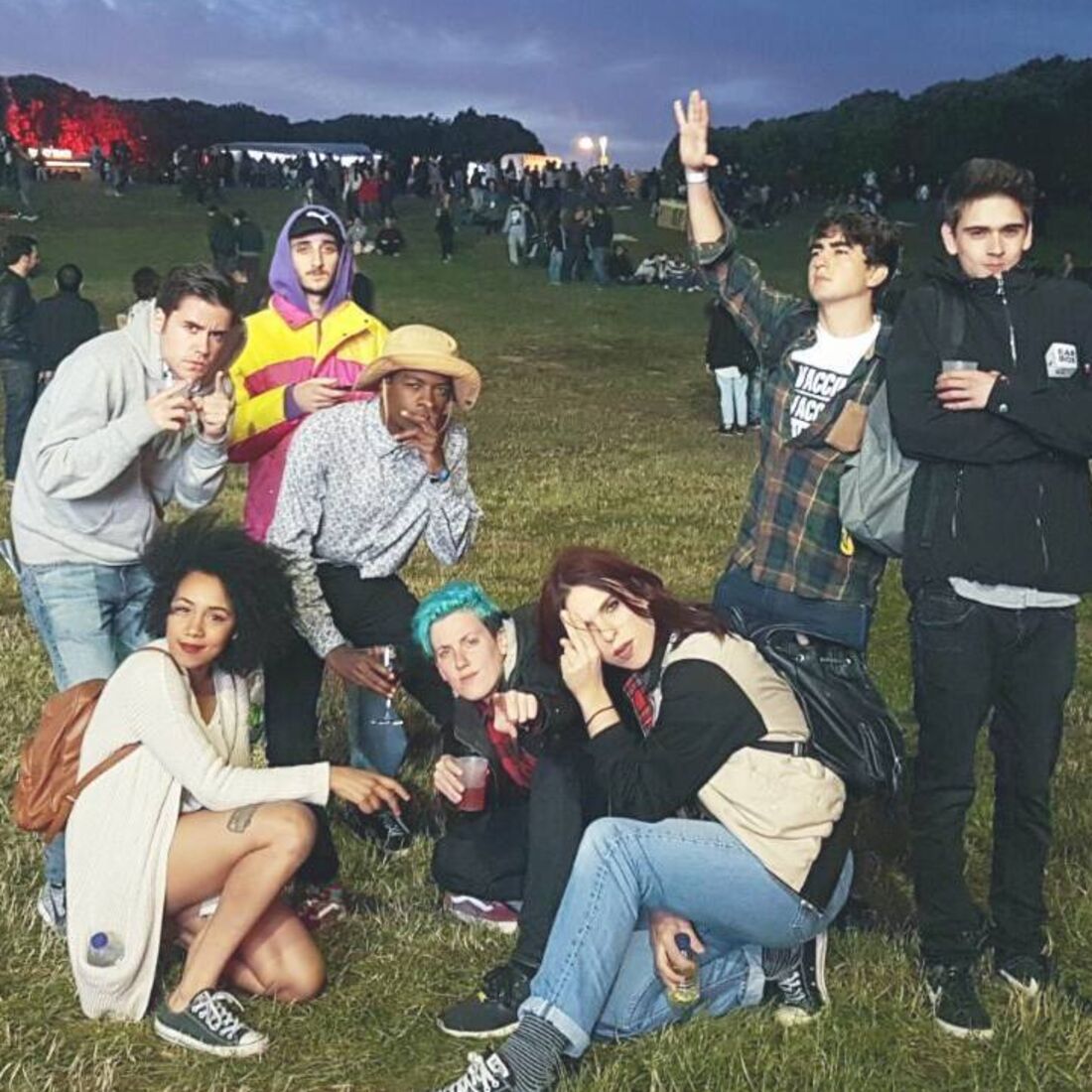 Soraia Carrega ao lado de outros Youtubers famosos como Kiko, Conguito e Diogo Sena