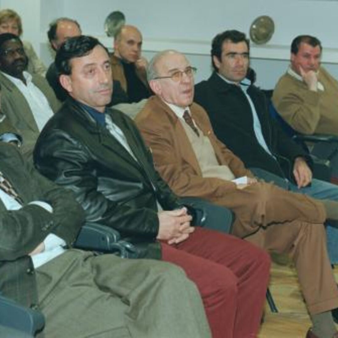 Mamede e Carlos Lopes na apresentação do livro do prof. Moniz Pereira