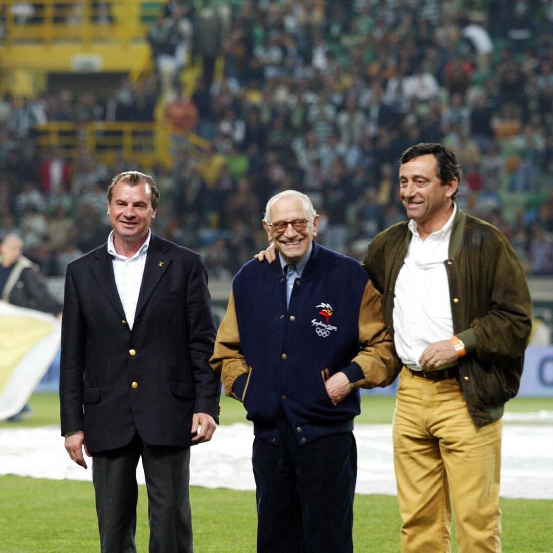 Carlos Lopes, o prof. Moniz Pereira e Fernando Mamede em 2006