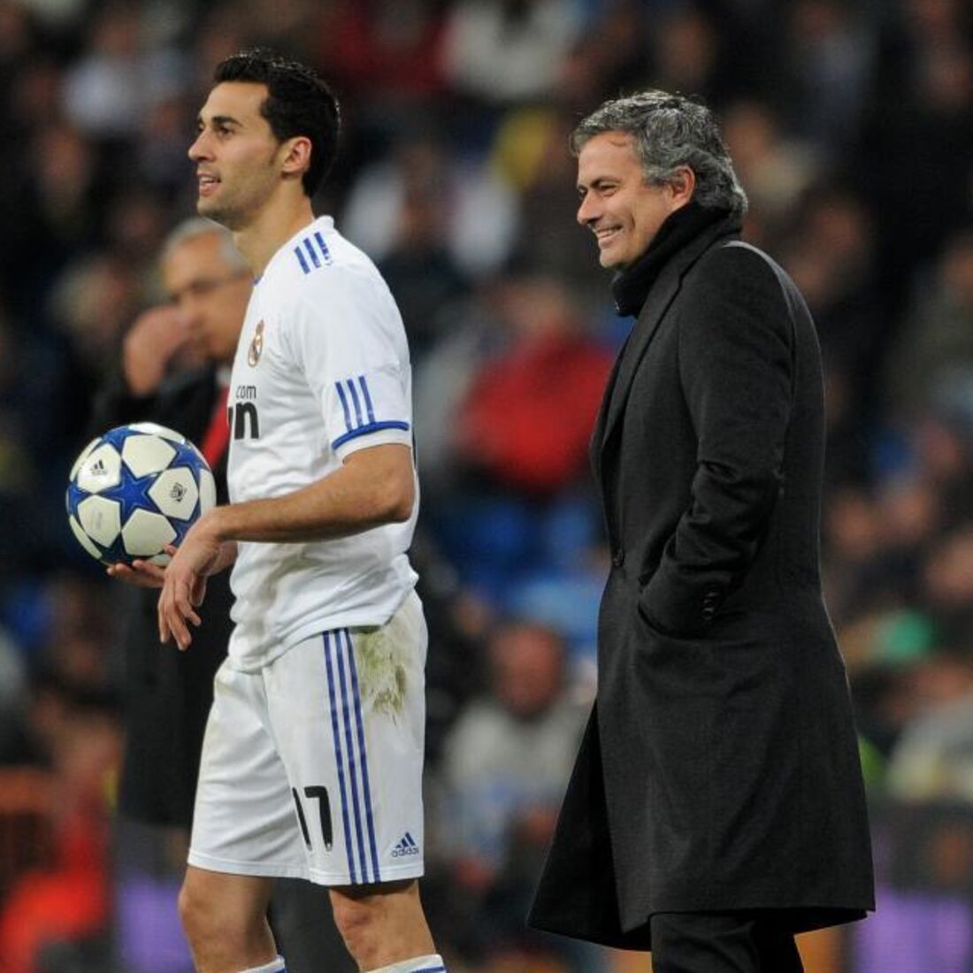 José Mourinho e Álvaro Arbeloa no Real Madrid
