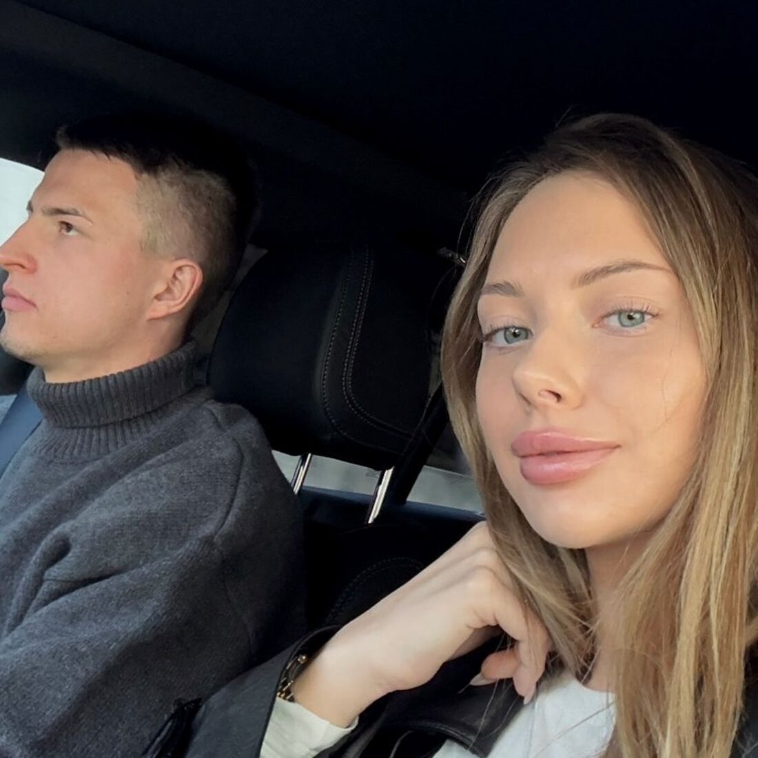 Anatoliy Trubin e a mulher, Maryna