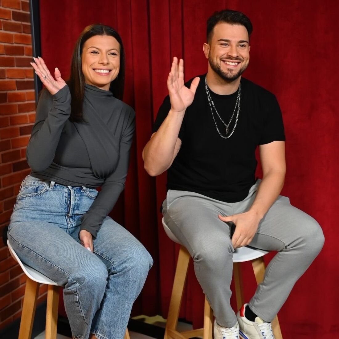Márcia Soares e Francisco Monteiro juntos num reencontro surpreendente.
