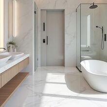 Remodelação de cozinha e casa de banho com materiais de excelência