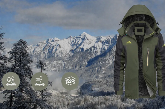 Casaco para desportos de inverno e caminhadas, disponível na Amazon