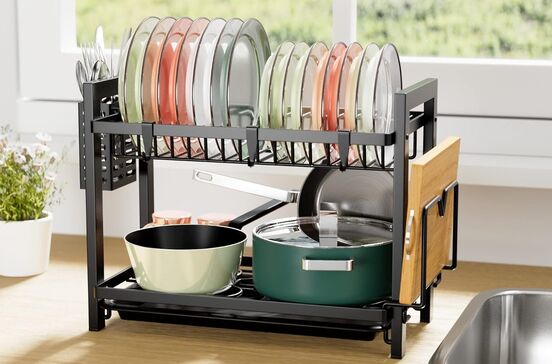 Escorredor de loiça vertical: organização e modernidade na cozinha, à venda na Amazon