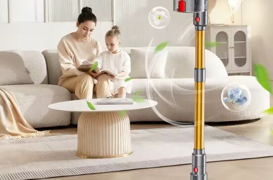 Casa limpa e tranquila com aspirador Kissof S17 Pro