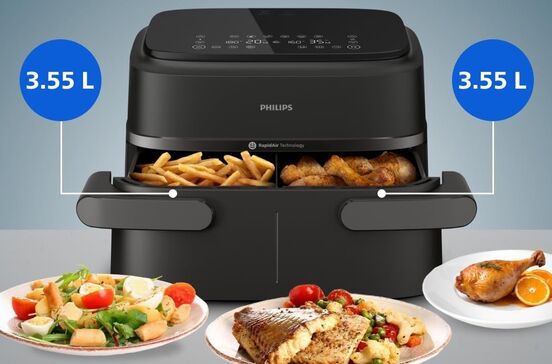 Air fryer Philips: dois pratos, menos gordura e mais sabor