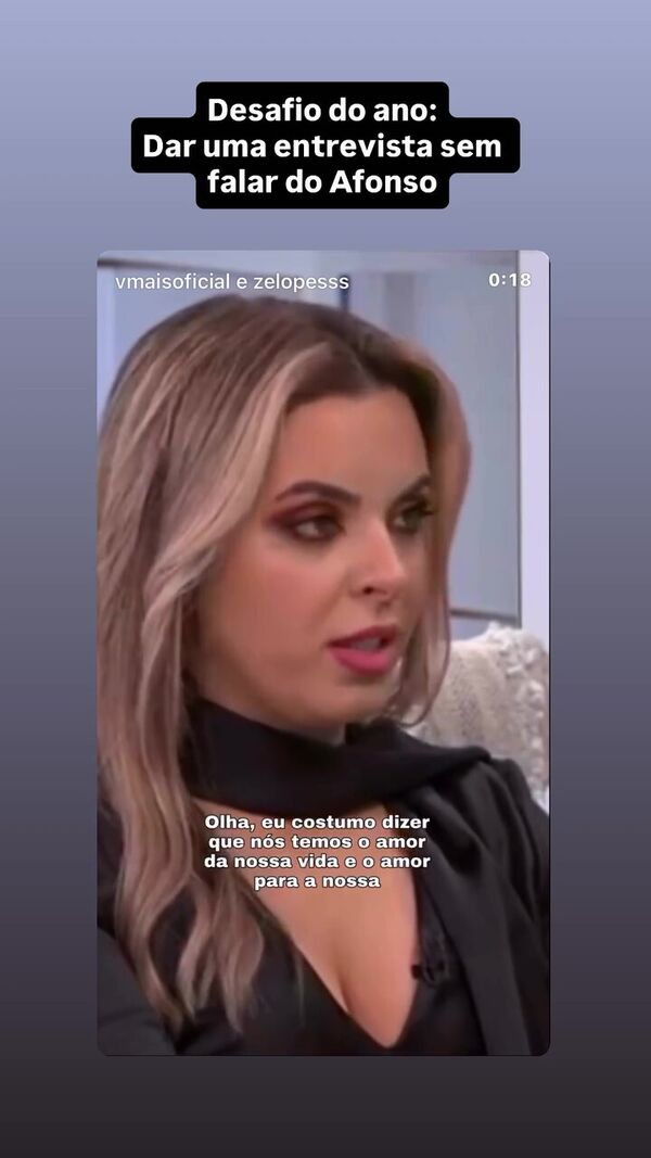 Jéssica Vieira criticada por Afonso, story