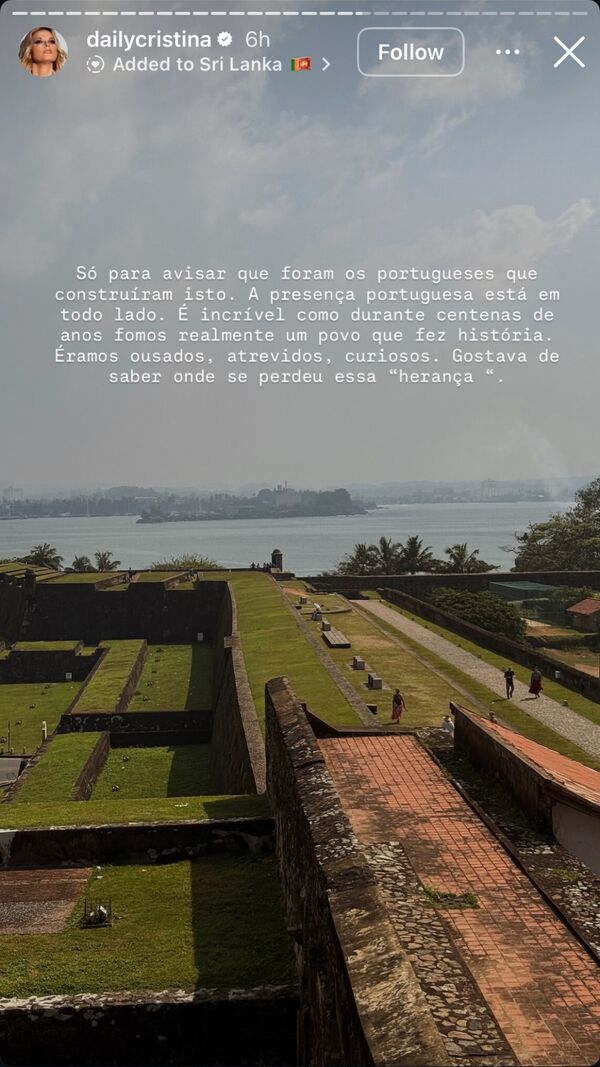 Cristina Ferreira, Sri Lanka, polémica