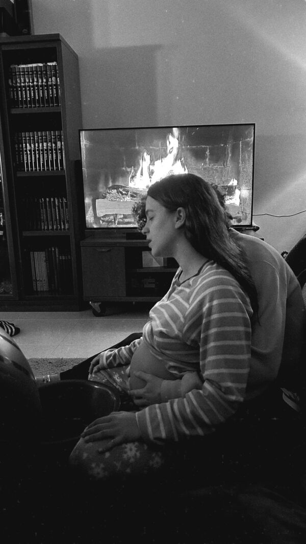 Bruna Quintas, Guilherme Moura, parto