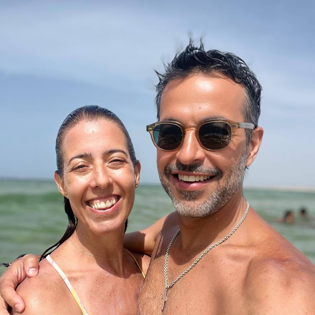 Pedro Benevides com a mulher, Francisca Seabra