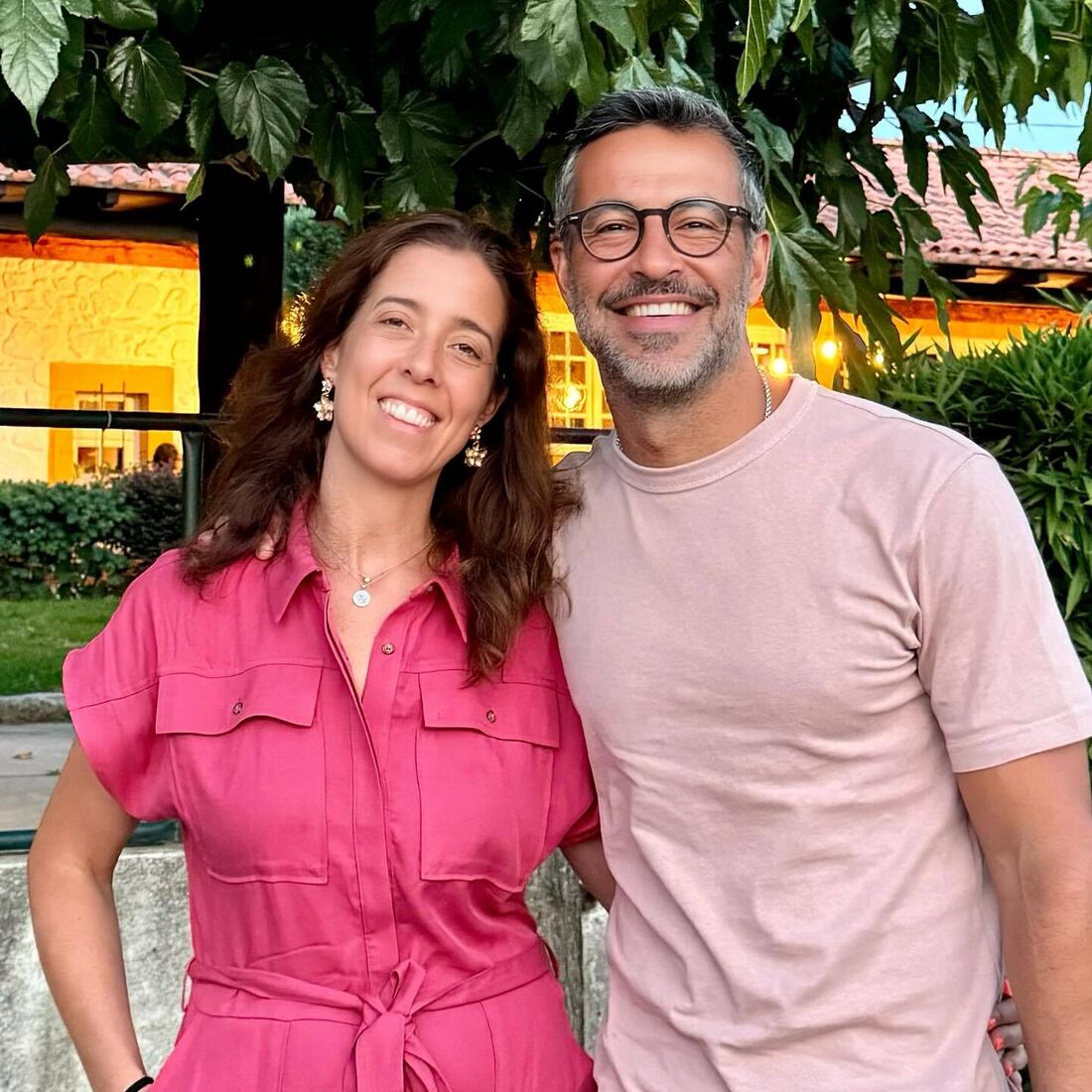 Pedro Benevides com a mulher, Francisca Seabra