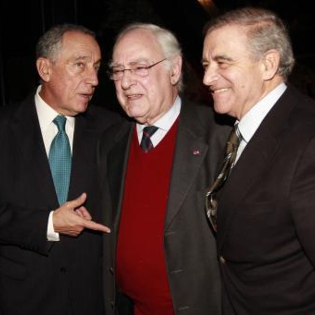 Marcelo Rebelo de Sousa, Ruy de Carvalho e Tozé Martinho em 2011