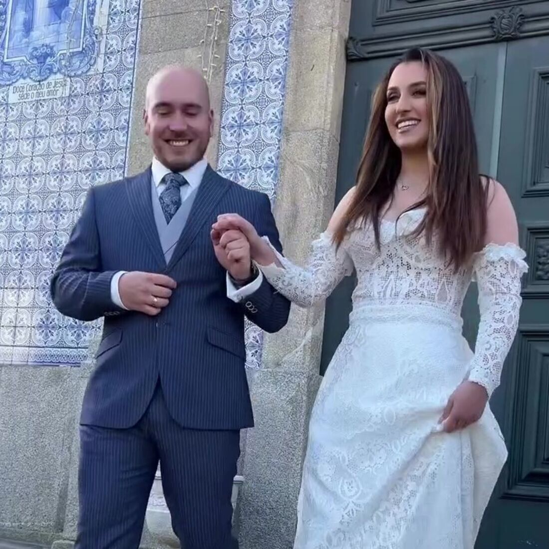 Dia dos Namorados especial para Iury Mellany e Daniel na igreja