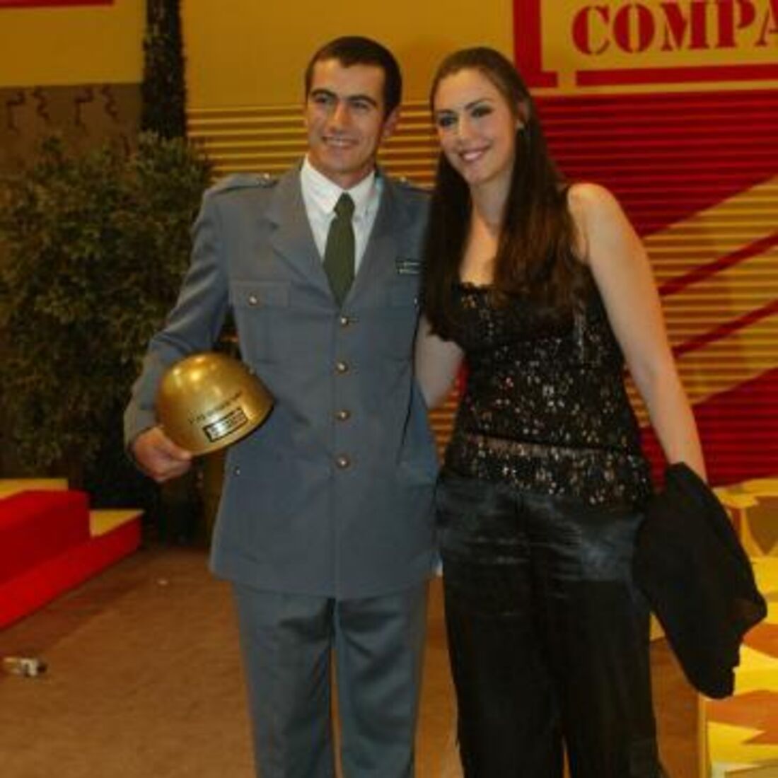 Telmo e Célia depois da gala da 1.ª Companhia