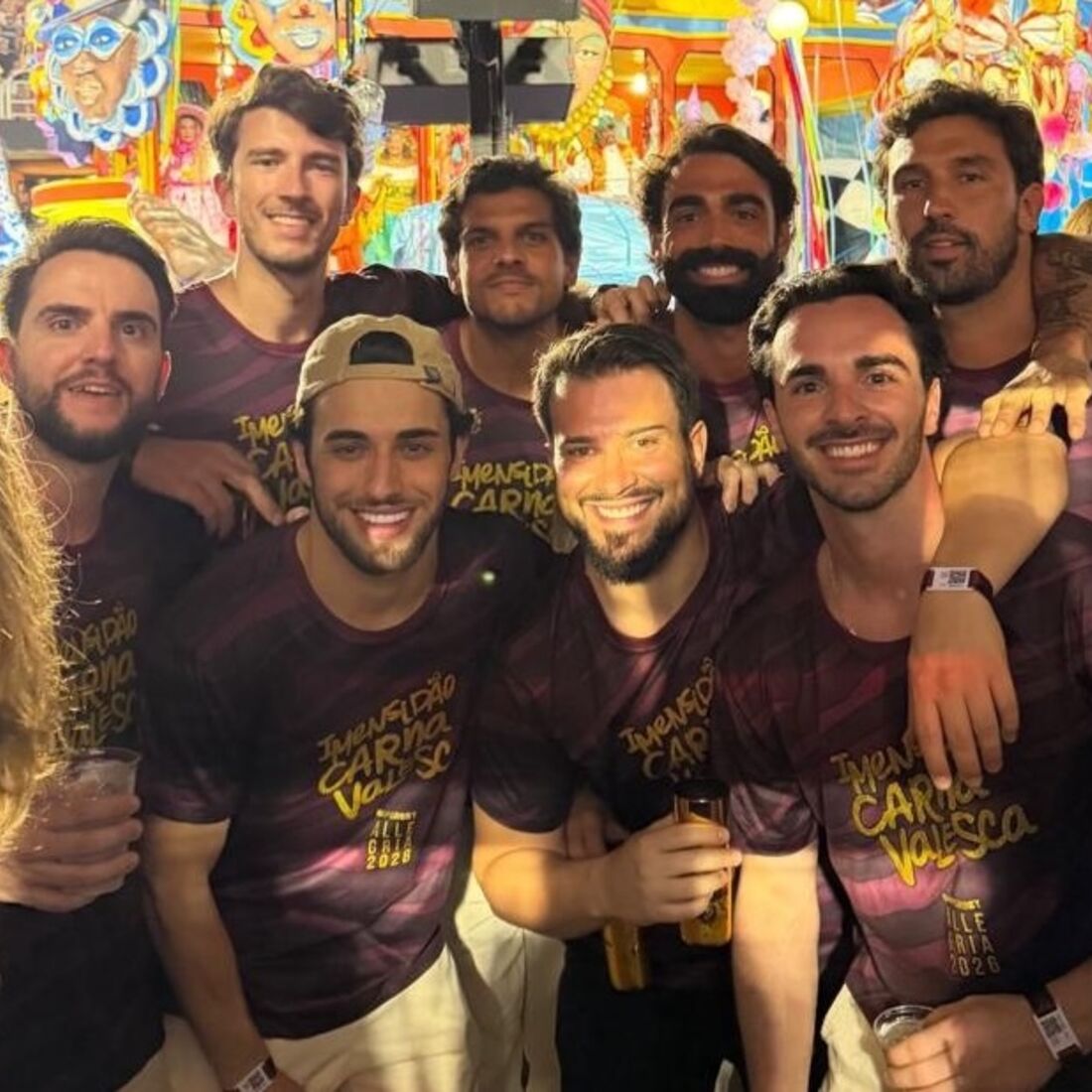 Francisco Monteiro na festa da TVI, num evento de carnaval.
