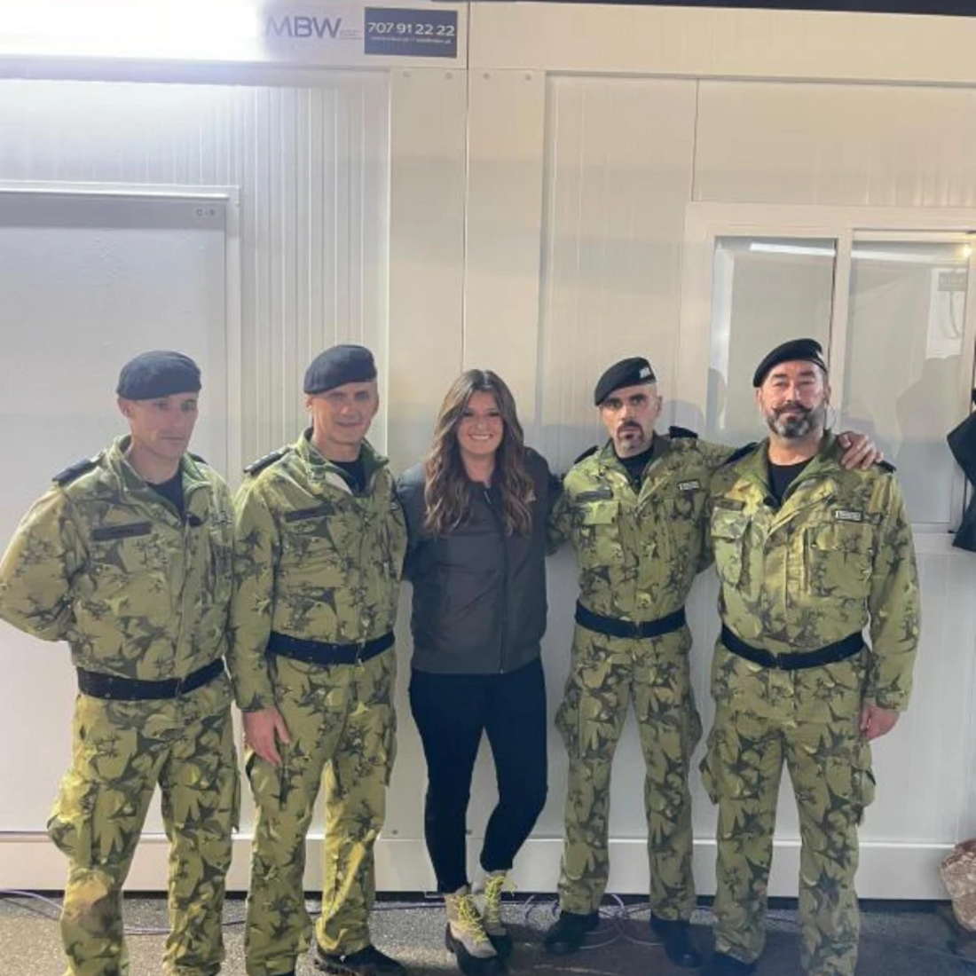 Maria Botelho Moniz e instrutores