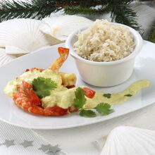 Caril de camarão afrodisíaco, refeição romântica para celebrar o dia dos namorados