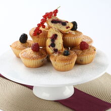 Muffins de frutos silvestres para um lanche saboroso