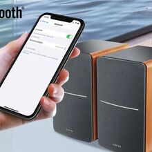 Colunas Edifier ligadas via Bluetooth para som potente e sem fios