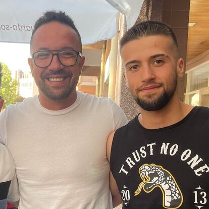 Lourenço Odin Cunha com Pedro Duarte