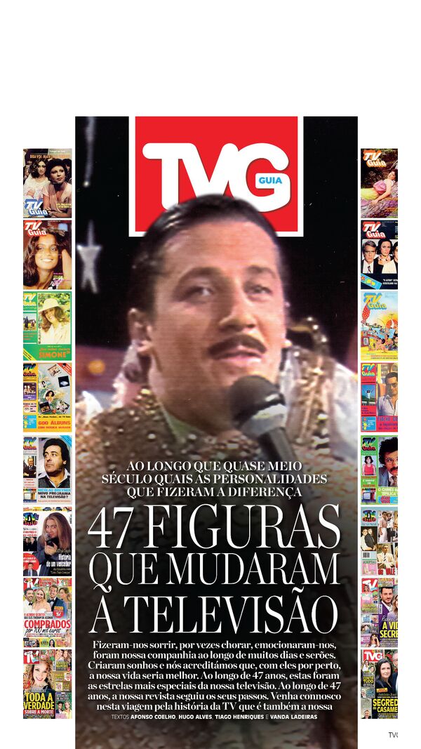 Revista TV Guia, edição de 47,º aniversario. suplemento 47 figuras 