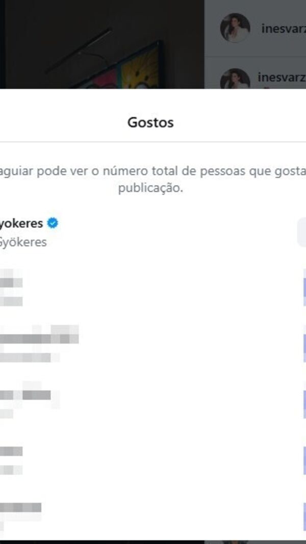 Inês Aguiar, Viktor Gyökeres, likes