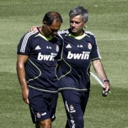 José Mourinho com Silvino Louro