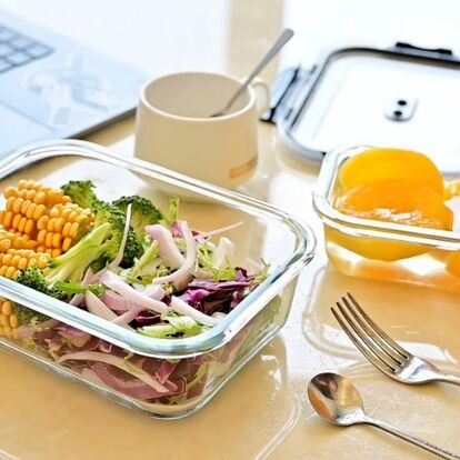 Caixas de vidro herméticas ajudam a manter refeições saudáveis e a dieta no verão