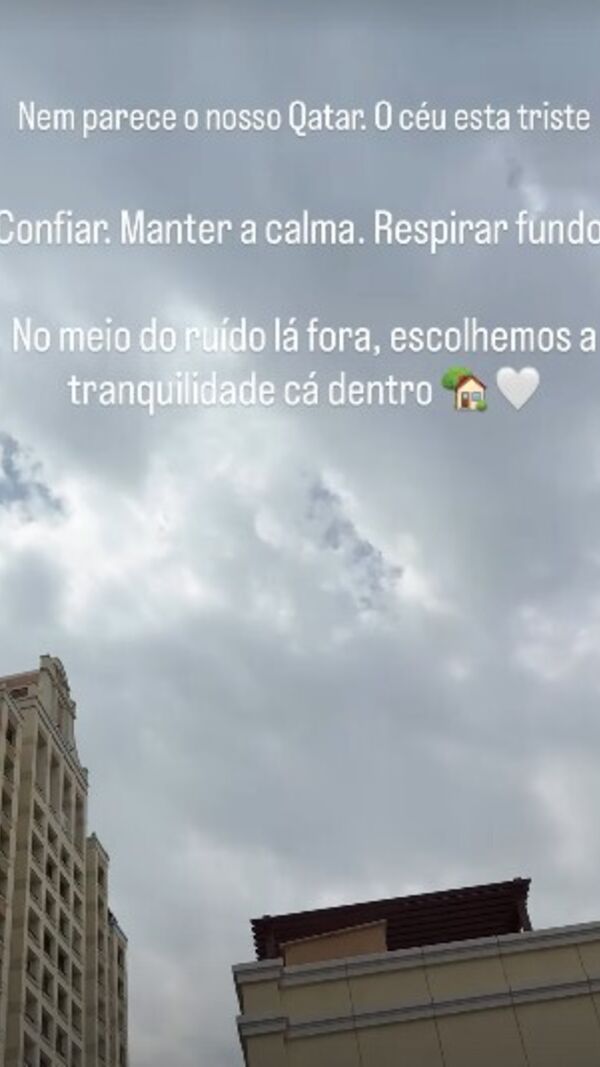 Martina Hrebenyuk, companheira do futebolista Artur Jorge, comenta situação em Doha