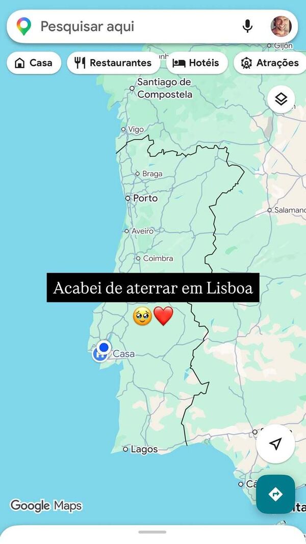 Diogo Amaral regressa a casa e Jessica Athayde celebra em Lisboa