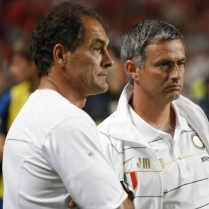 José Mourinho com Silvino Louro