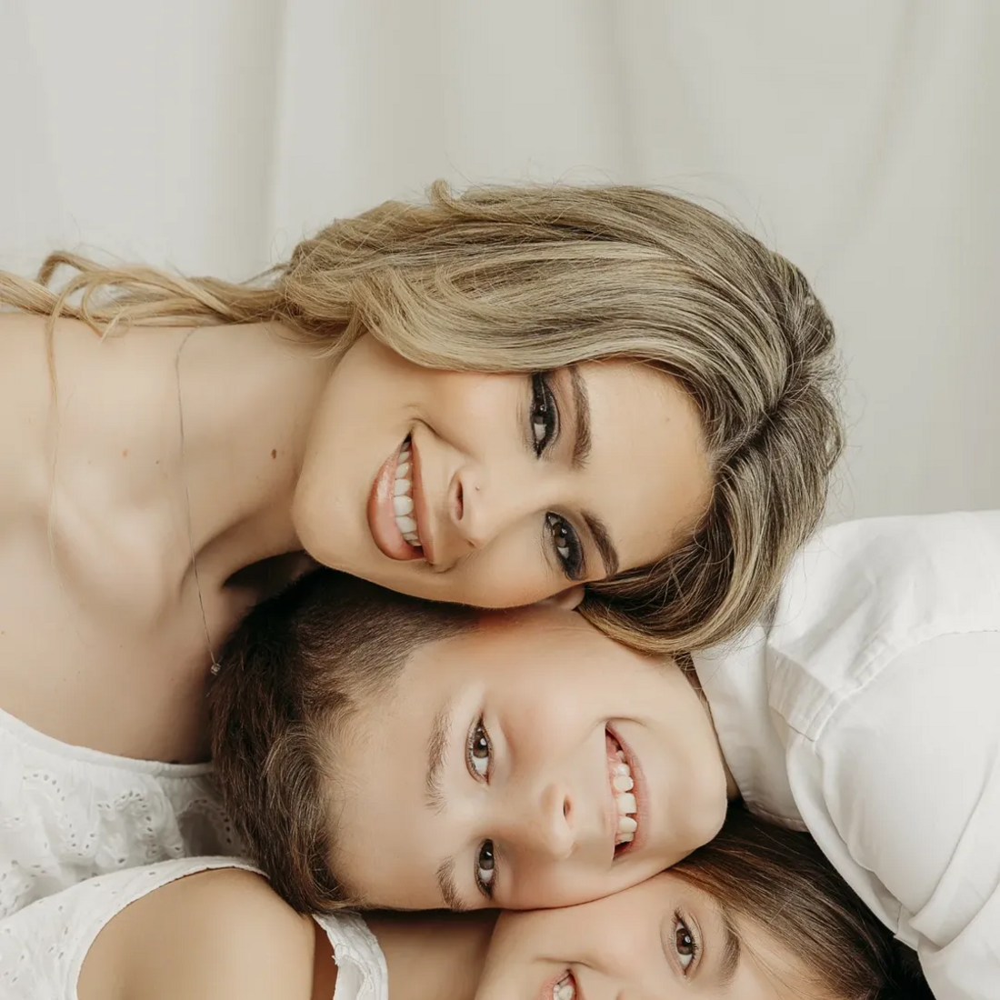 Bernardina Brito e filhos.