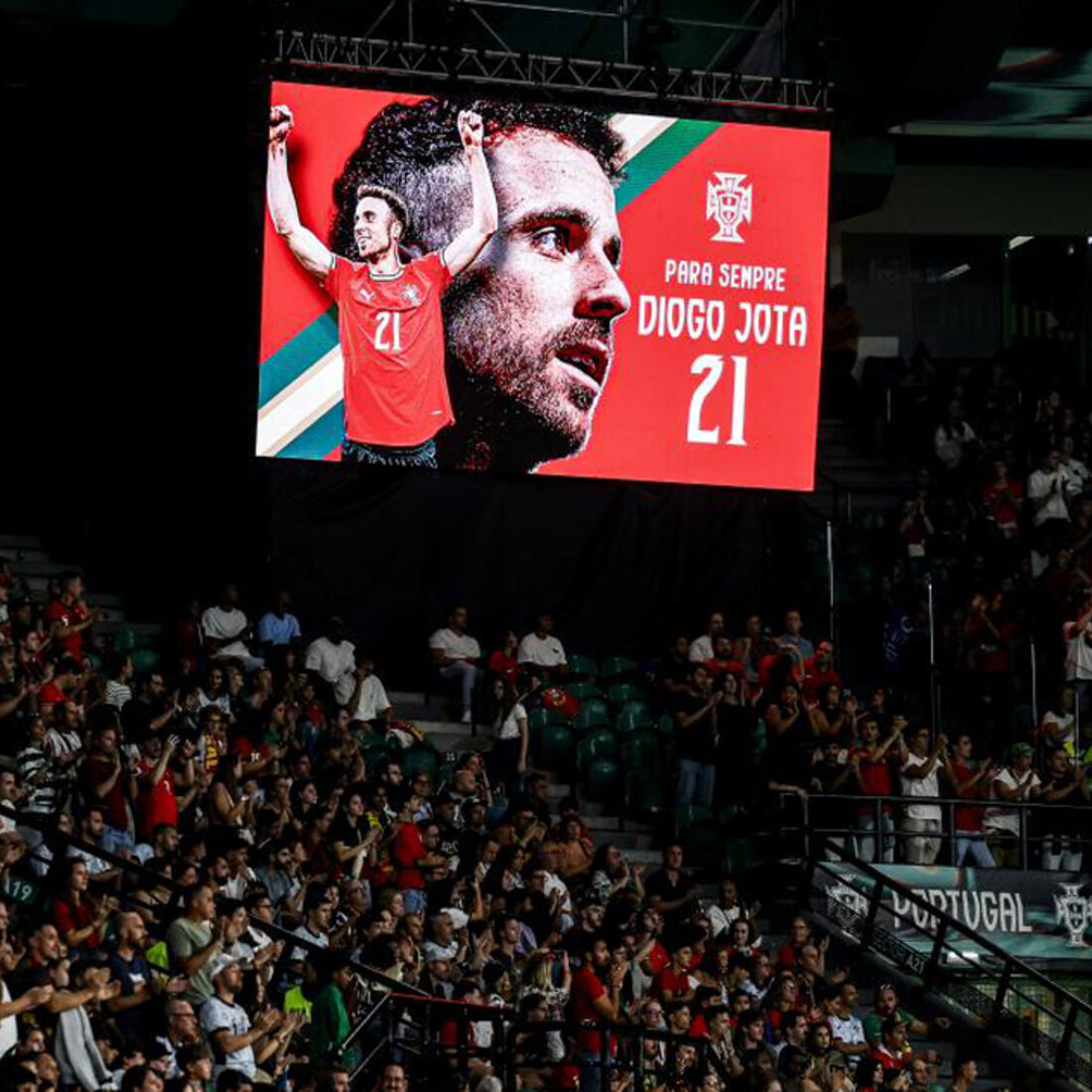 Uma das muitas homenagens feitas a Diogo Jota