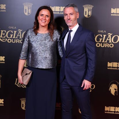 Carlos Vicens com a mulher