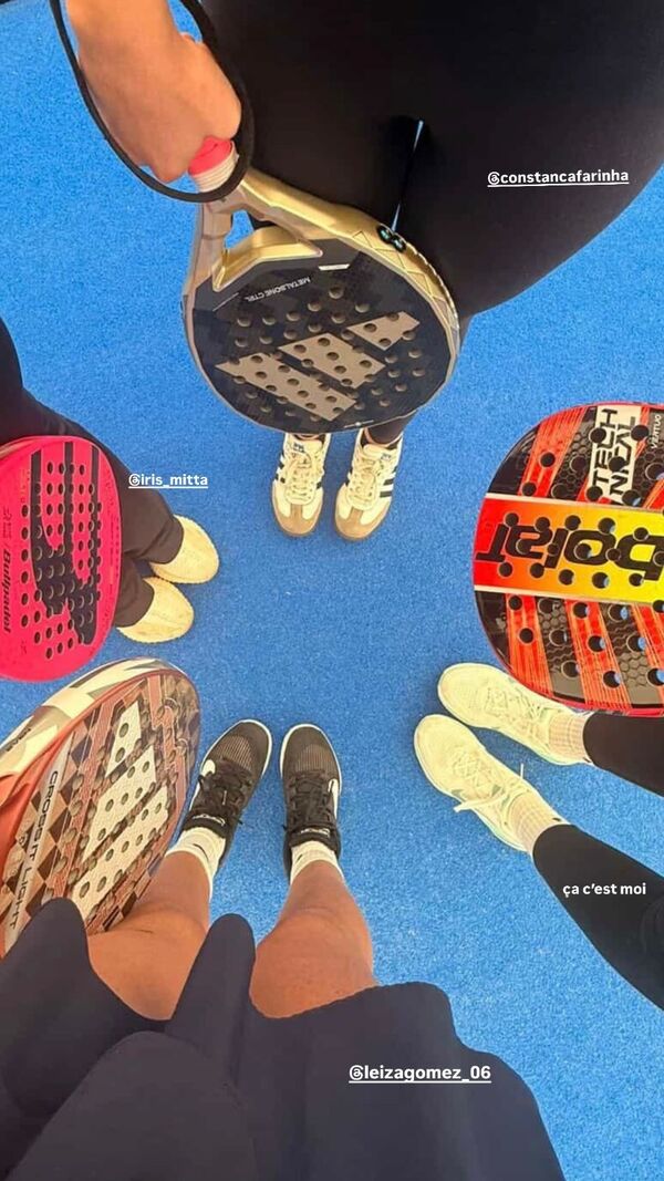 O jogo de padel entre Iris Mitta, Constança Farinha, Leiza Gómez e Clarysse Pereira