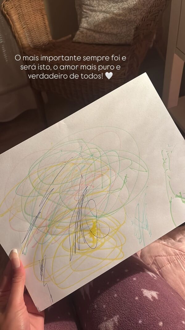 O desenho exibido por Sara