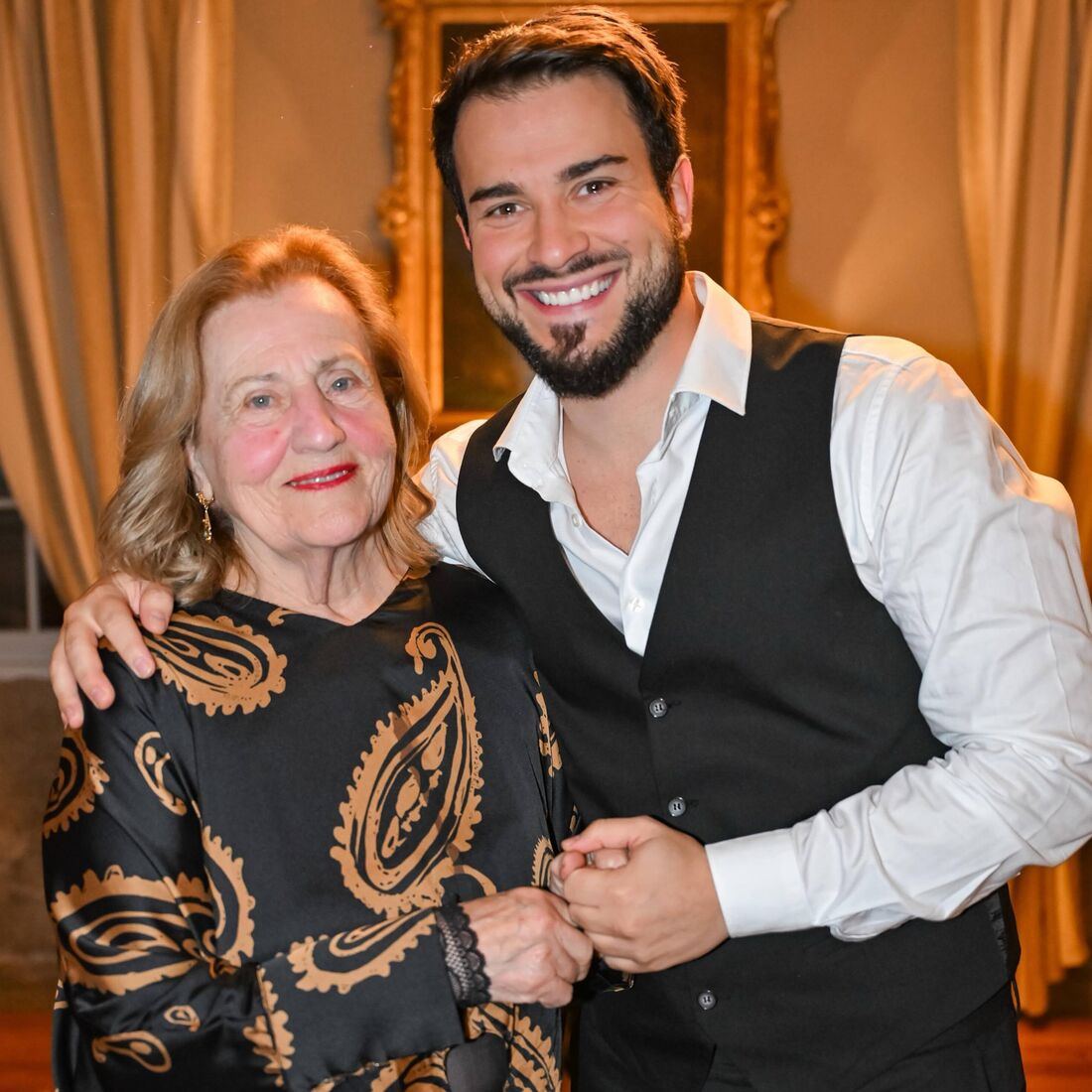 Francisco Monteiro no aniversário da avó