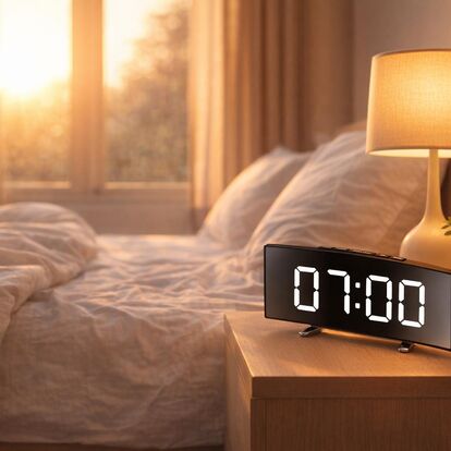 Relógio digital com temperatura e despertador