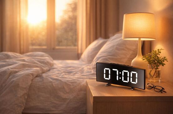Relógio digital com temperatura e despertador