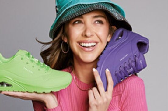 Skechers Street Uno: estilo vibrante e conforto a metade do preço na Amazon