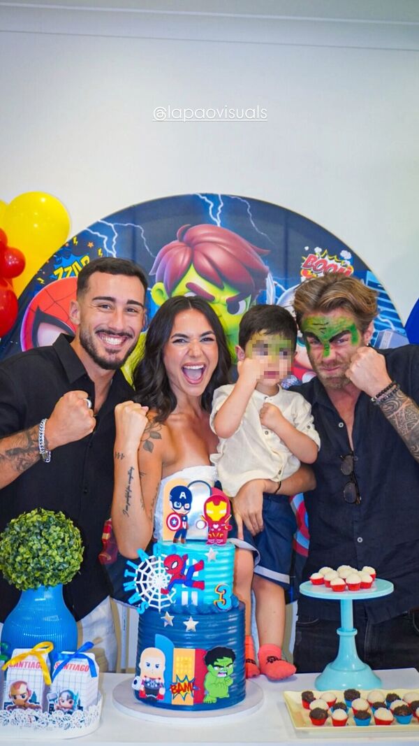 Afonso, Sara e Ricardo João na festa de Santiago