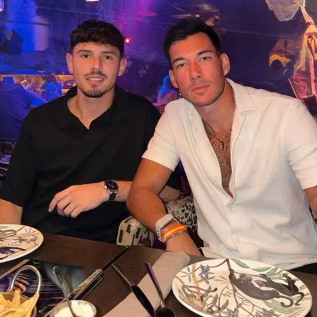 Nuno Pereira e o amigo Miguel Costa