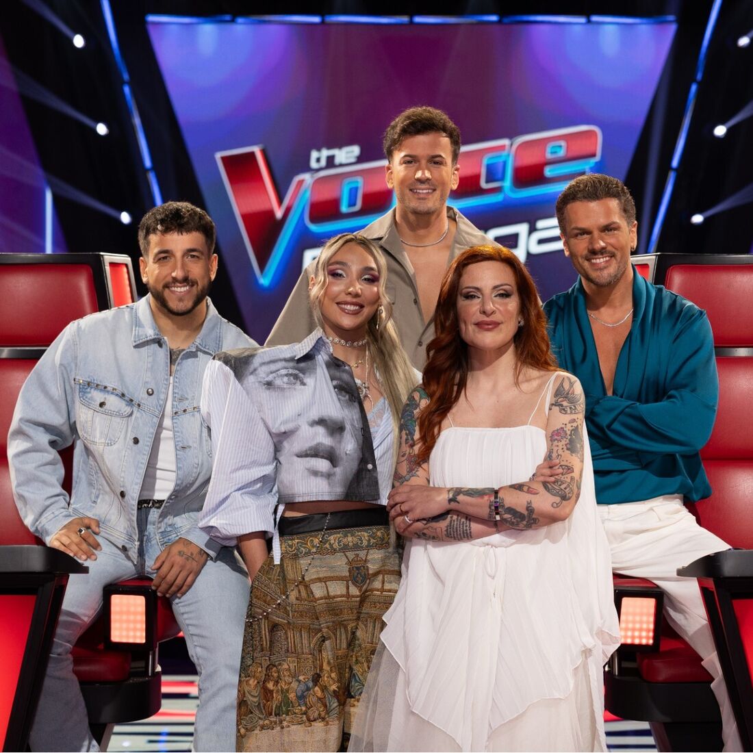 David e Mickael Carreira, Cláudia Pascoal, Sónia Tavares e Fernando Daniel