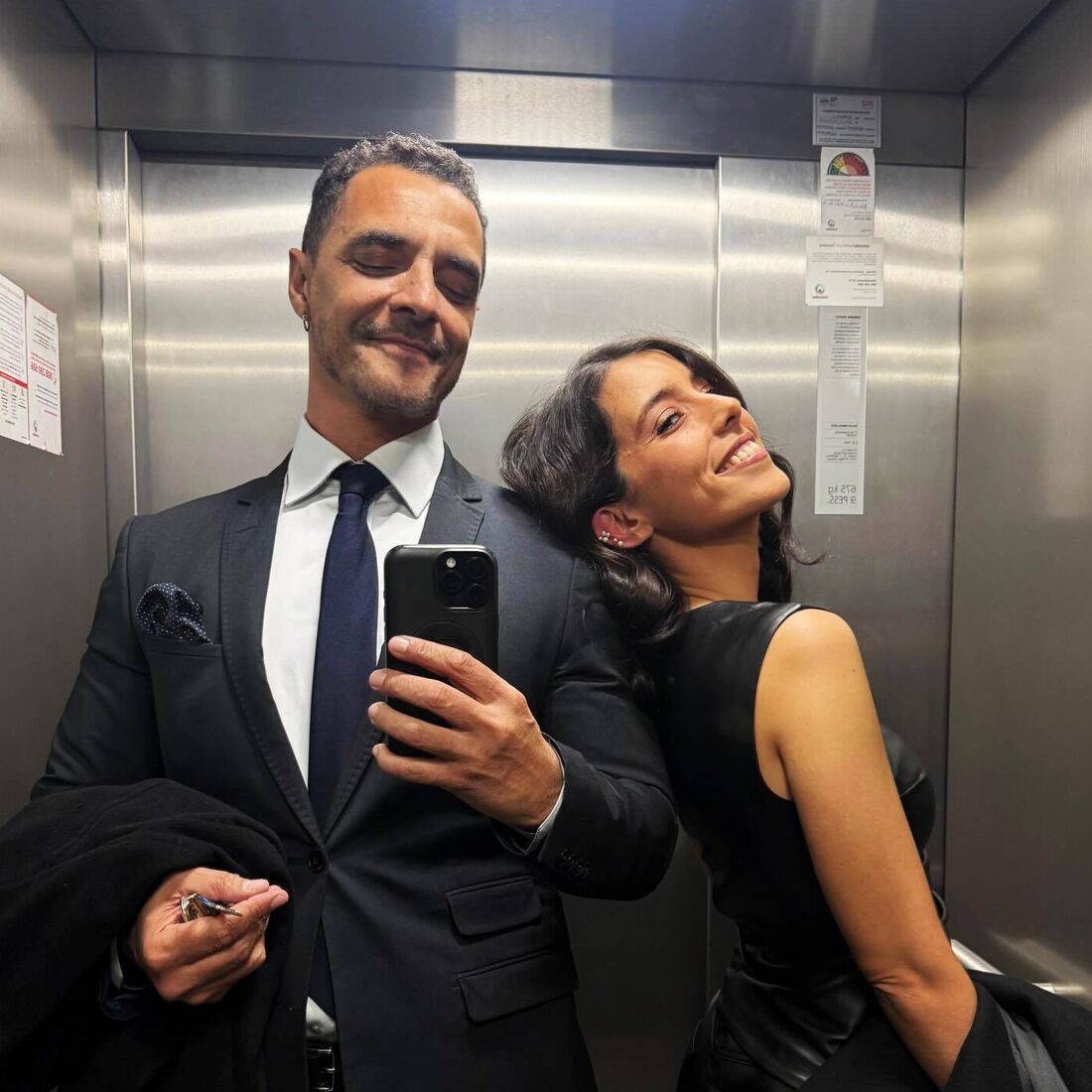 Pedro Hossi e namorada