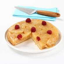 Tarte Tatin de Ananás com framboesas