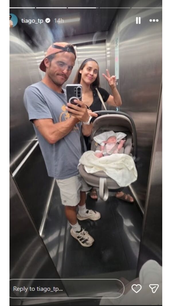 Tiago Teotónio Pereira e Rita Patrocinio com a terceira filha